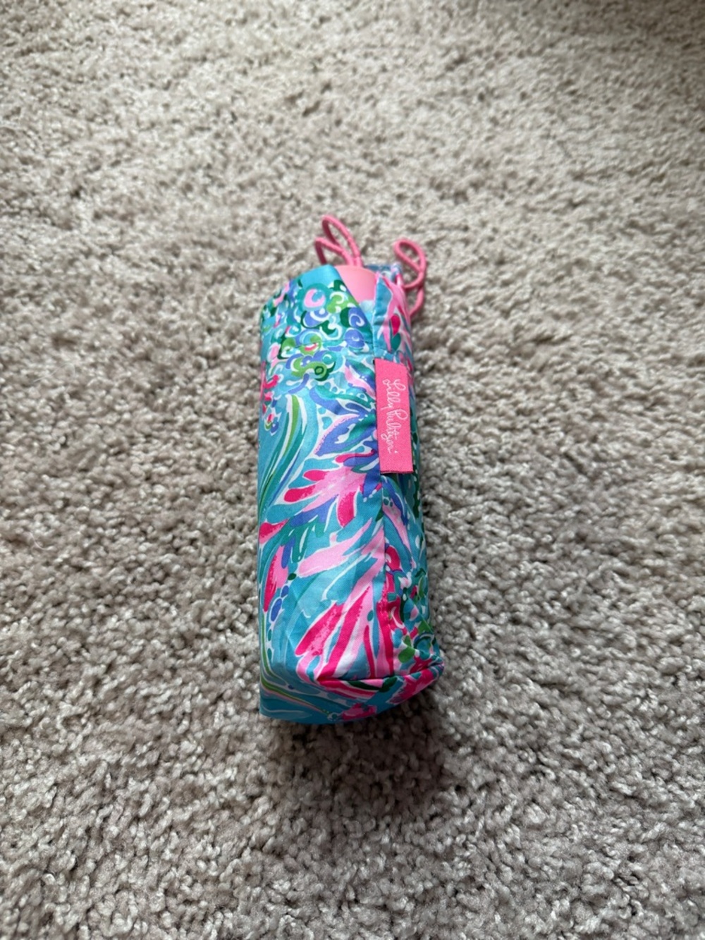 Lilly Pulitzer Turquoise & Hot Pink umbrella